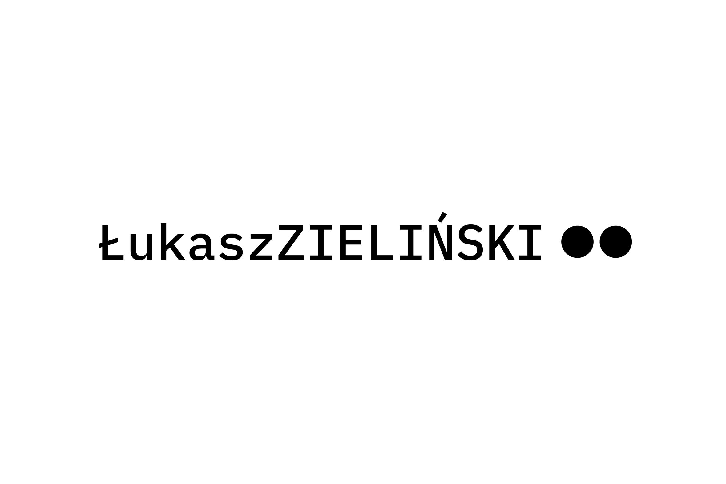 Projekt logo naukowca i blogera Łukasza Zielińskiego